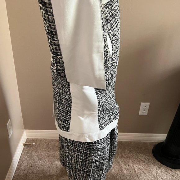 vintage Tesori suit tweeded and leather - Picture 5 of 12